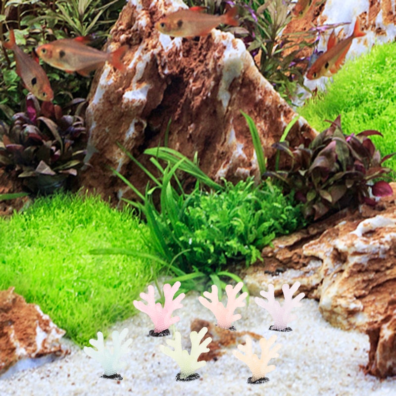 12pcs Simulated Coral Aquarium Small Coral Ornament Fish Decoration - Image 3