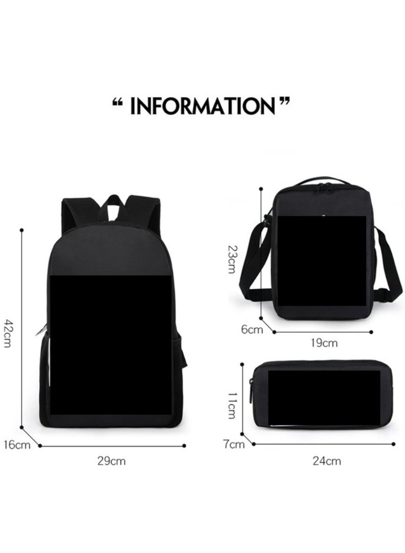 Anime cartoon large capacity backpack, student backpack, children's backpack, digital printed Oxford cloth backpack, unisex - Image 2