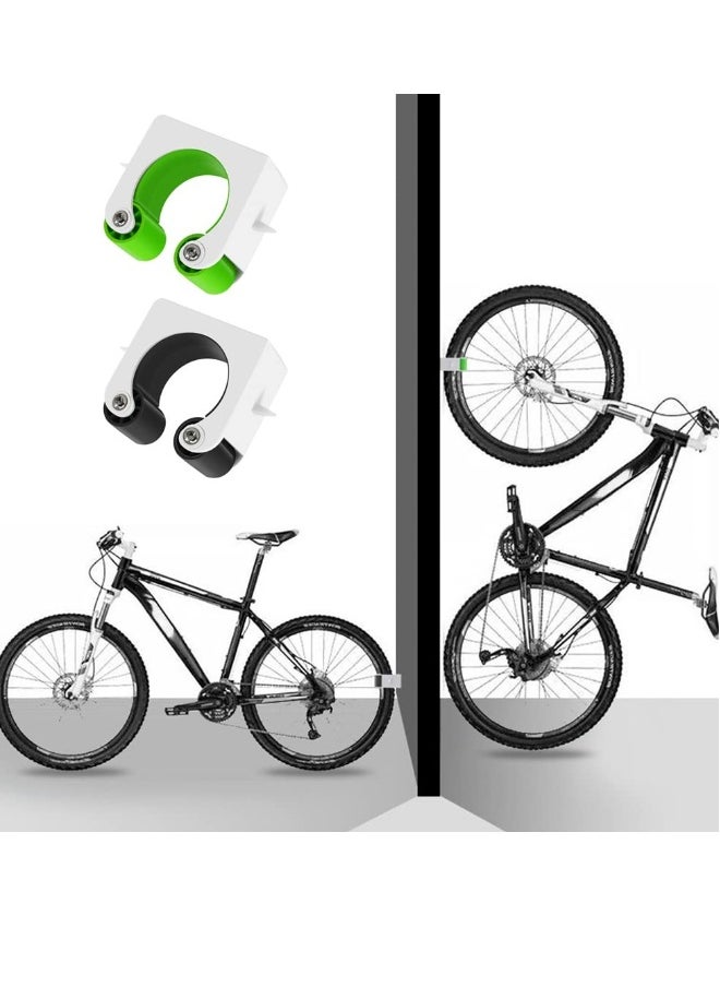 Generic Mountain Bike Parking Buckle Fixed, 2 PCS Indoor Storage Rack for Bicycle with Screw Fitting Bike Wall Mounts, for Bicycles Parking Clip Cycle Hanger Holder, 1.75-2.25In  - Image 4
