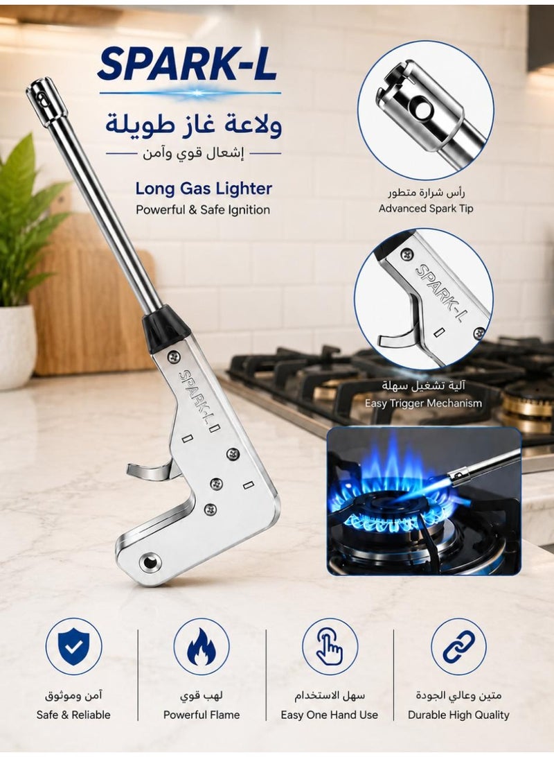 سبارك إل ولاعة غاز كهربائية شرارة لموقد المطبخ الفولاذي - Image 1