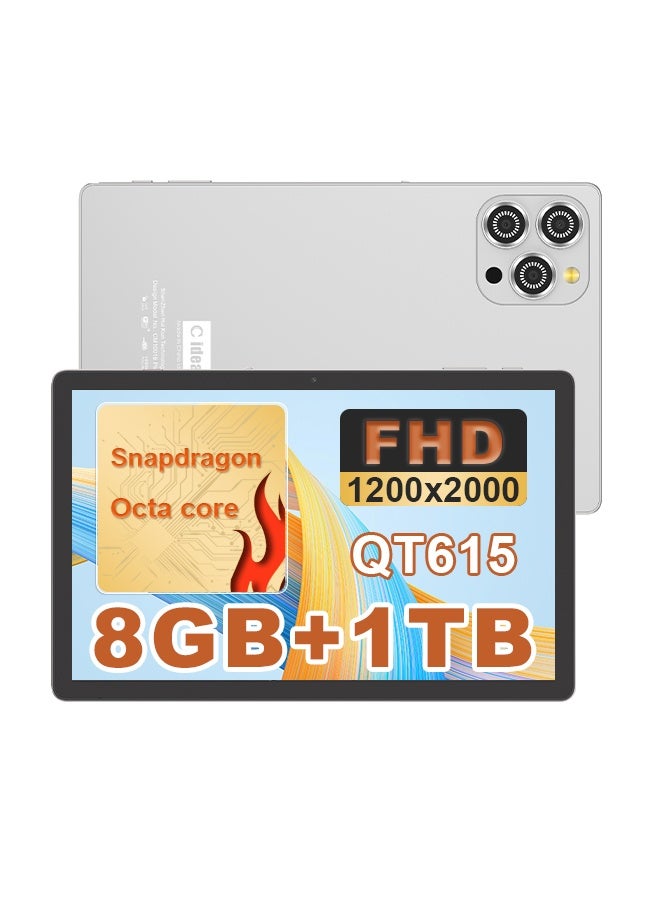C Idea Tablet 10.36 Inch , WIFI Android Tablet Pc with 8GB+1TB, 2K Screen Educational Tablet with keyboard and Pen CM10016plus white - Image 1