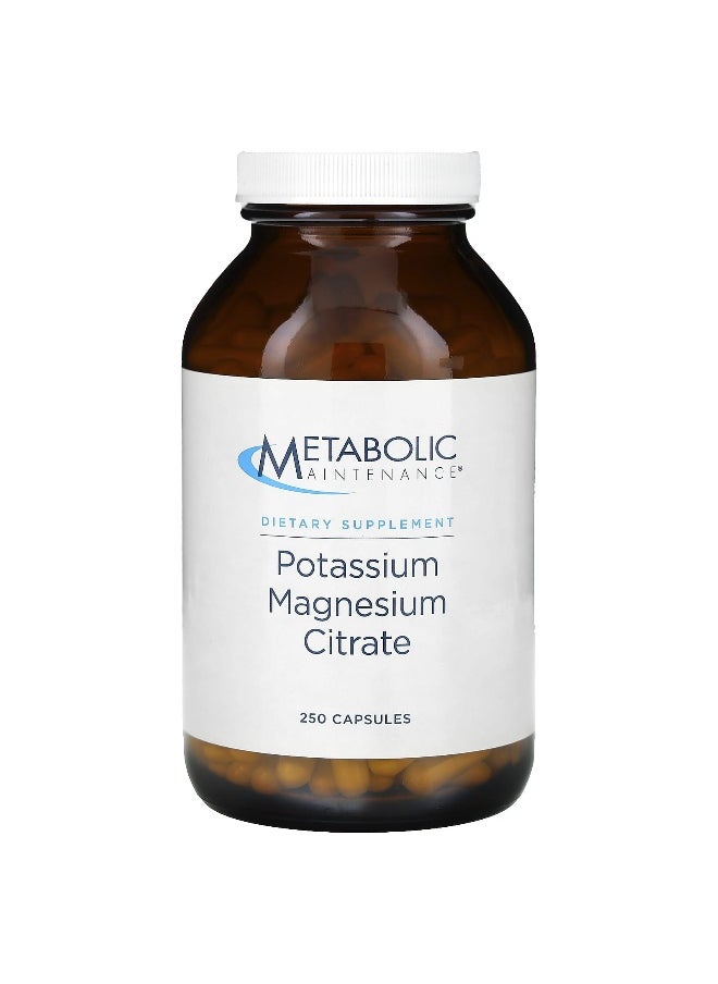 Metabolic Maintenance - Metabolic Maintenance, Potassium Magnesium Citrate, 250 Capsules - Image 1