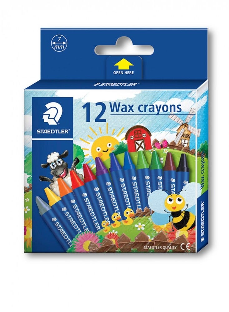 STAEDTLER Wax Crayons 12 Pcs Multicolour  - Image 2