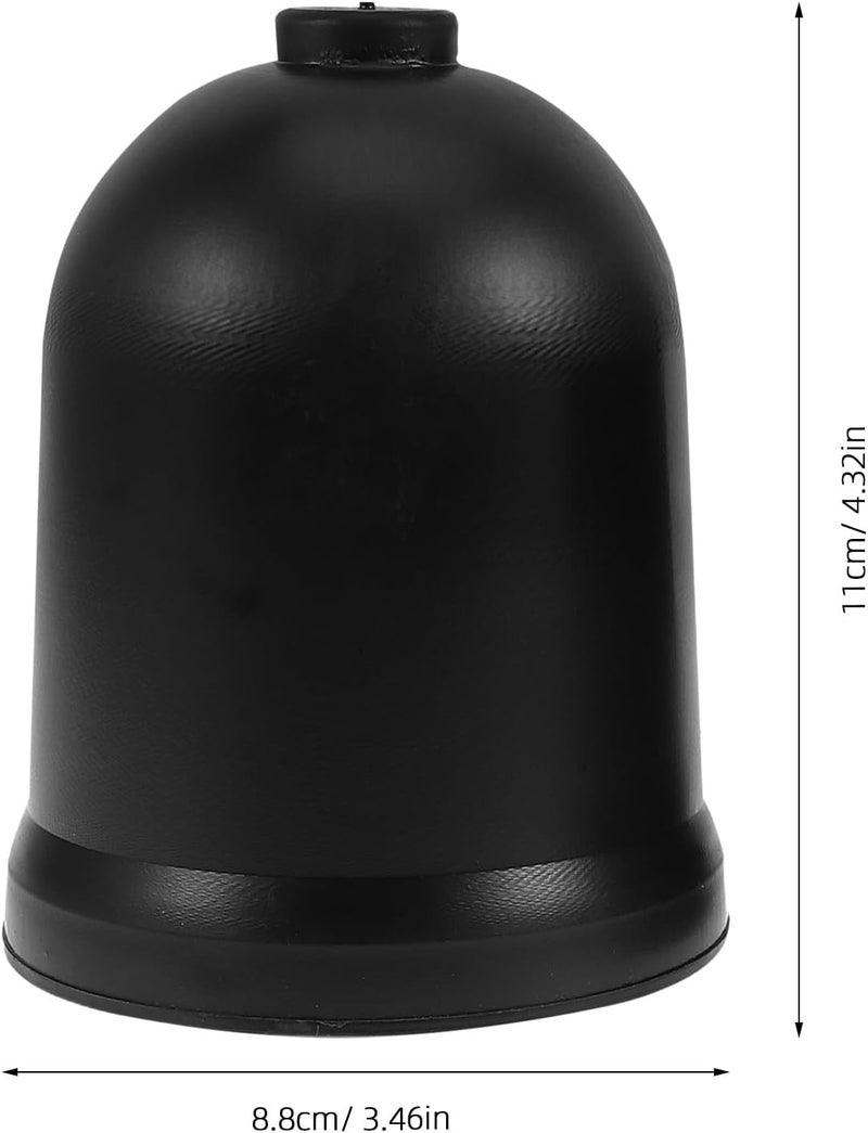 SHERCHPRY 2pcs Toilet Brush Holders Plastic Base Bathroom Toilet Bowl Brush Storage Cup for Household and Hotel Cleaning Black Round Bottom Stand - Image 2