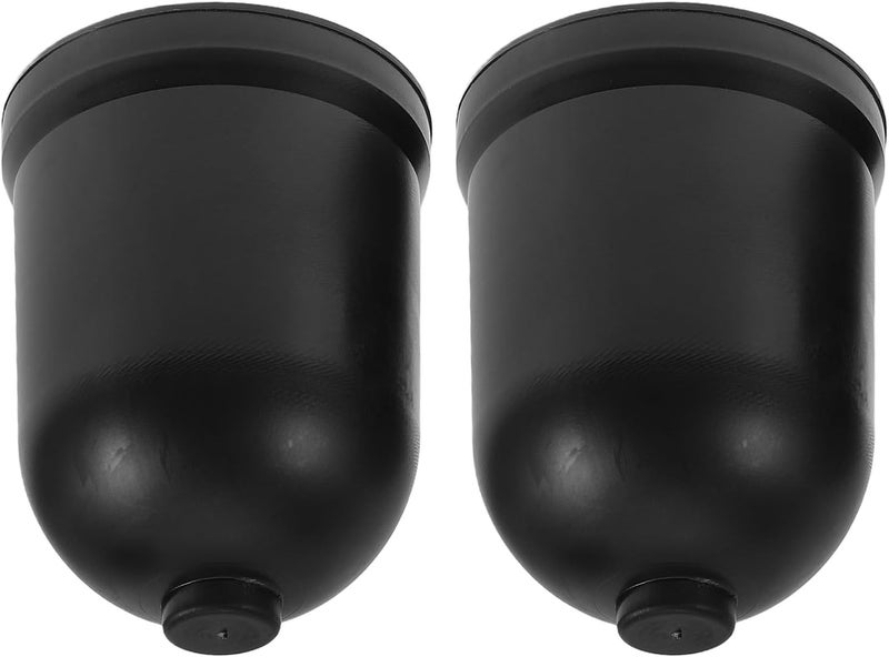 SHERCHPRY 2pcs Toilet Brush Holders Plastic Base Bathroom Toilet Bowl Brush Storage Cup for Household and Hotel Cleaning Black Round Bottom Stand - Image 1