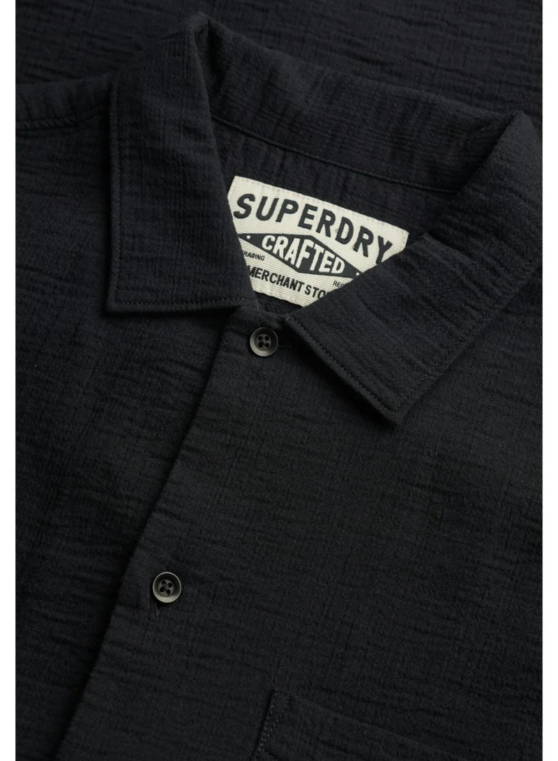 سوبر دراي The Merchant Store - Textured Short Sleeve Shirt