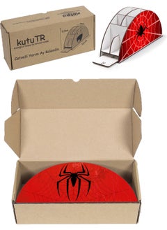 KutuTR Wooden Vip Spiderman Series Desktop Pen Holder with Rainbow Ruler Assembled Organizer for Kids  - Image 4