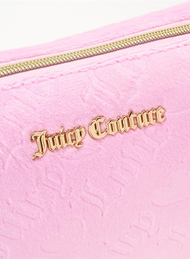 Juicy Couture حقيبة مستحضرات التجميل النسائية - حقيبة مكياج وأدوات تجميل للسفر، وردي - Image 3