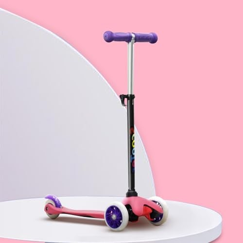 Happy Bear Glide for Kids 2–5 Years | 25 kg Weight Capacity | 3-Level Adjustable Handlebar | Rear Brake | Best Gift Option for Boys and Girls - Pink - Image 1
