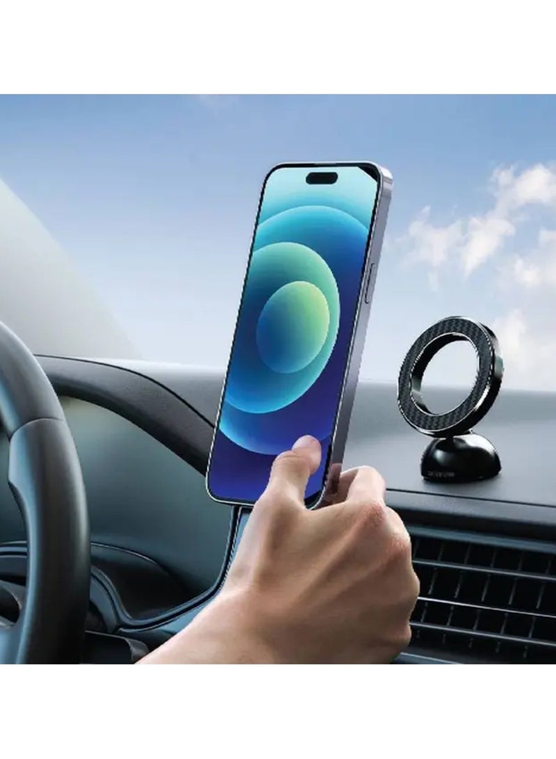 GREEN LION MagPlus Car Phone Holder / iPhone 16/15/14/13/12 & MagSafe Cases Compatibility / Powerful Magnet / Dashboard Suitable / Secure & Stable / Flexible Design / Easy to Use - Black - Image 2