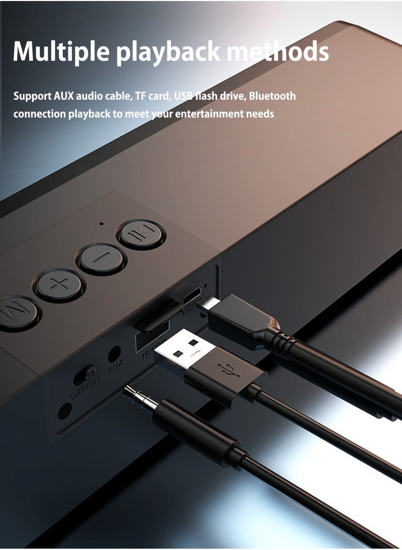 BONKS - Computer speakers, RGB gaming computer speakers, PC speakers with dynamic lighting, audio light synchronization, USB power supply, Bluetooth connection, BT and Aux 3.5 jack connection - Image 1