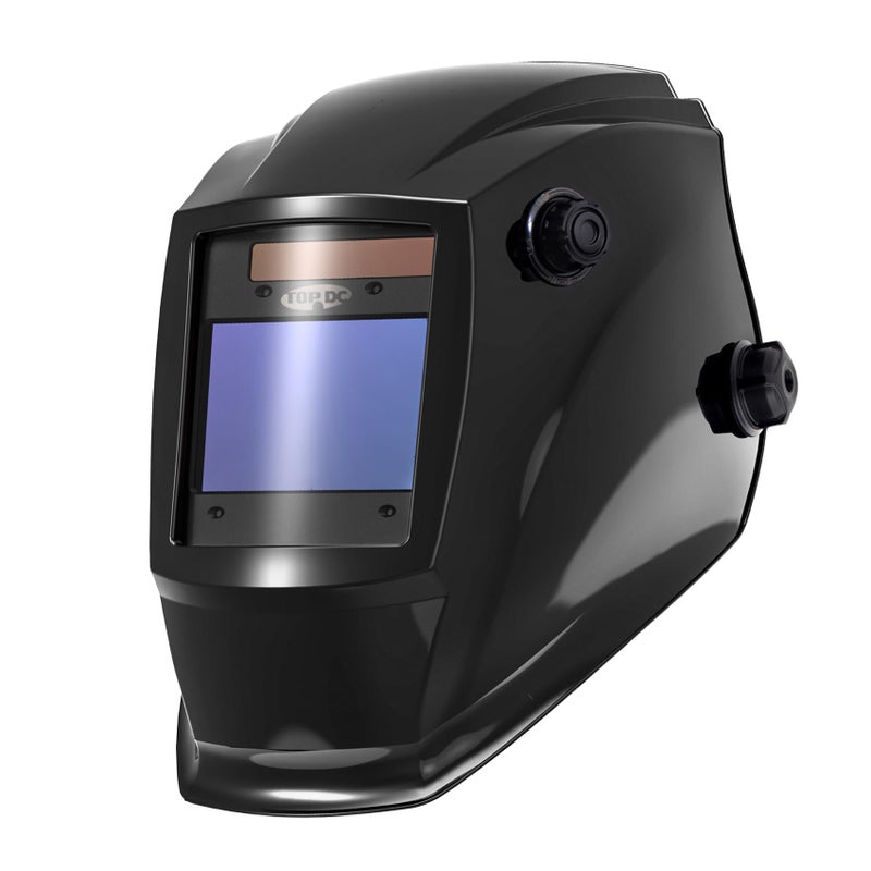 TOPDC Auto Darkening Welding Helmet, Large 3.94" x 2.64" Viewing Screen, True Color, 4 Arc Sensors, Solar & Battery Powered Weld Hood, DIN 4/5-9/9-13 for MIG TIG ARC - Image 1