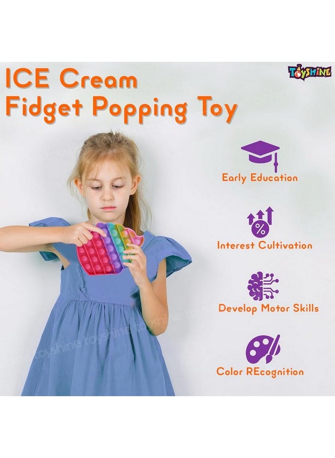 Toyshine Pack of 1- ICE Cream Softy- Fidget Popping Sounds Toy, BPA Free Silicone, Push Bubbles Toy for Autism Stress Reliever, Sensory Toy Pop It Toy- Pastel - pzsku/ZF0188EF97F95D58F32EEZ/45/_/1740118091/ba9d1877-e197-4cf8-a808-7a1d4d638650