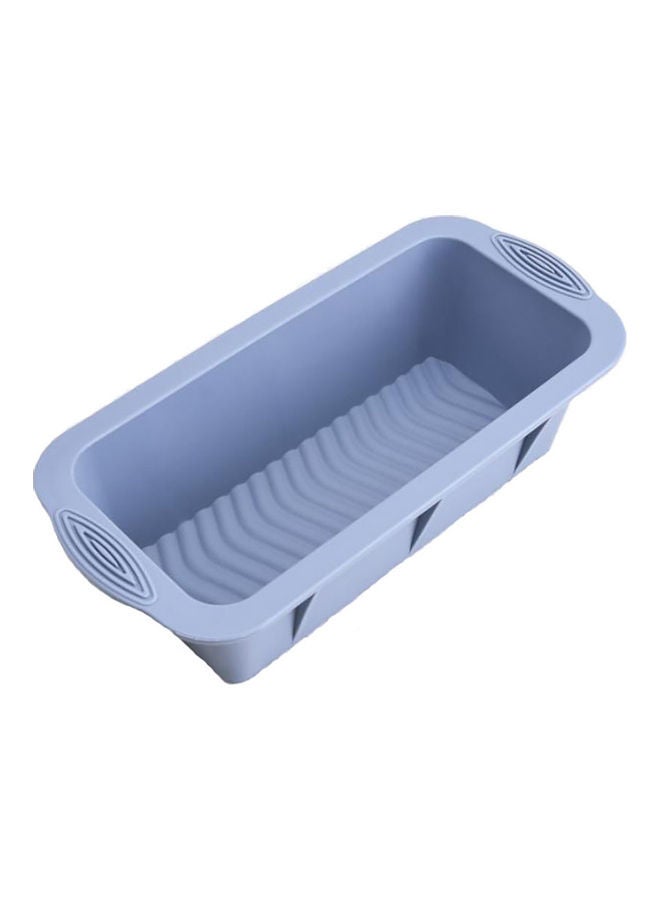 Rectangular Silicone Non-Slip Bread Toast Mold Blue 25x12x6.8cm - Image 1