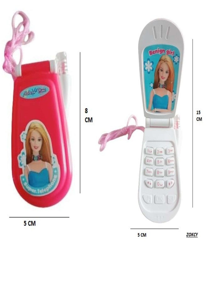 ZOKCY® (Pack of 1 Pcs) Musical Mobile Toy for Kids/Musical Mobile with Lights Sound /Birthday Return Gift/Barbie Play Cell Phone /Musical Toy for Kids Age 3-4-5-6-7 - Image 3