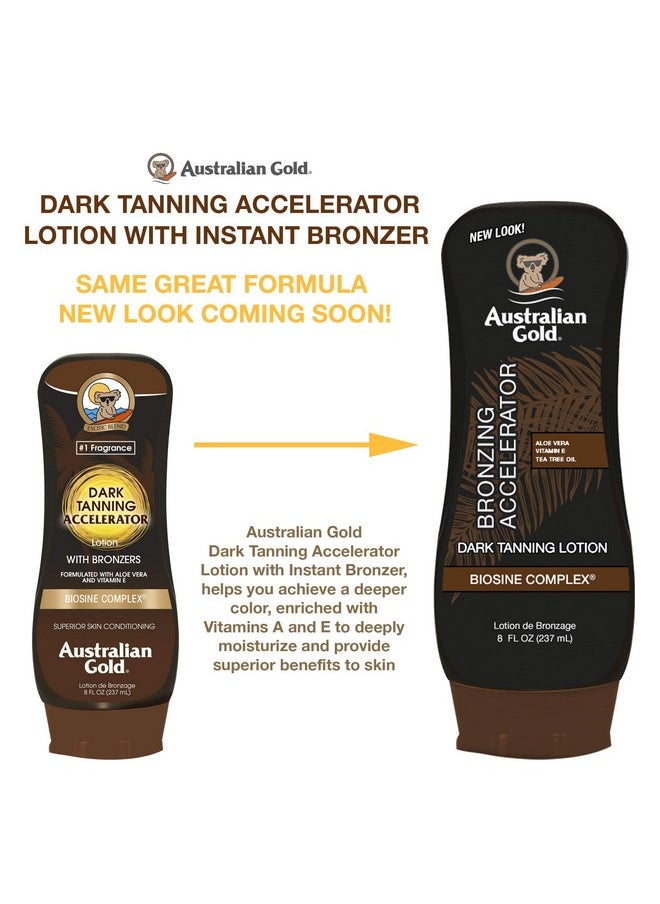 Australian Gold Dark Tanning Accelerator Lotion With Bronzer 8 Ounce New Package Same Formula B003Gx5Ssc  - Image 3