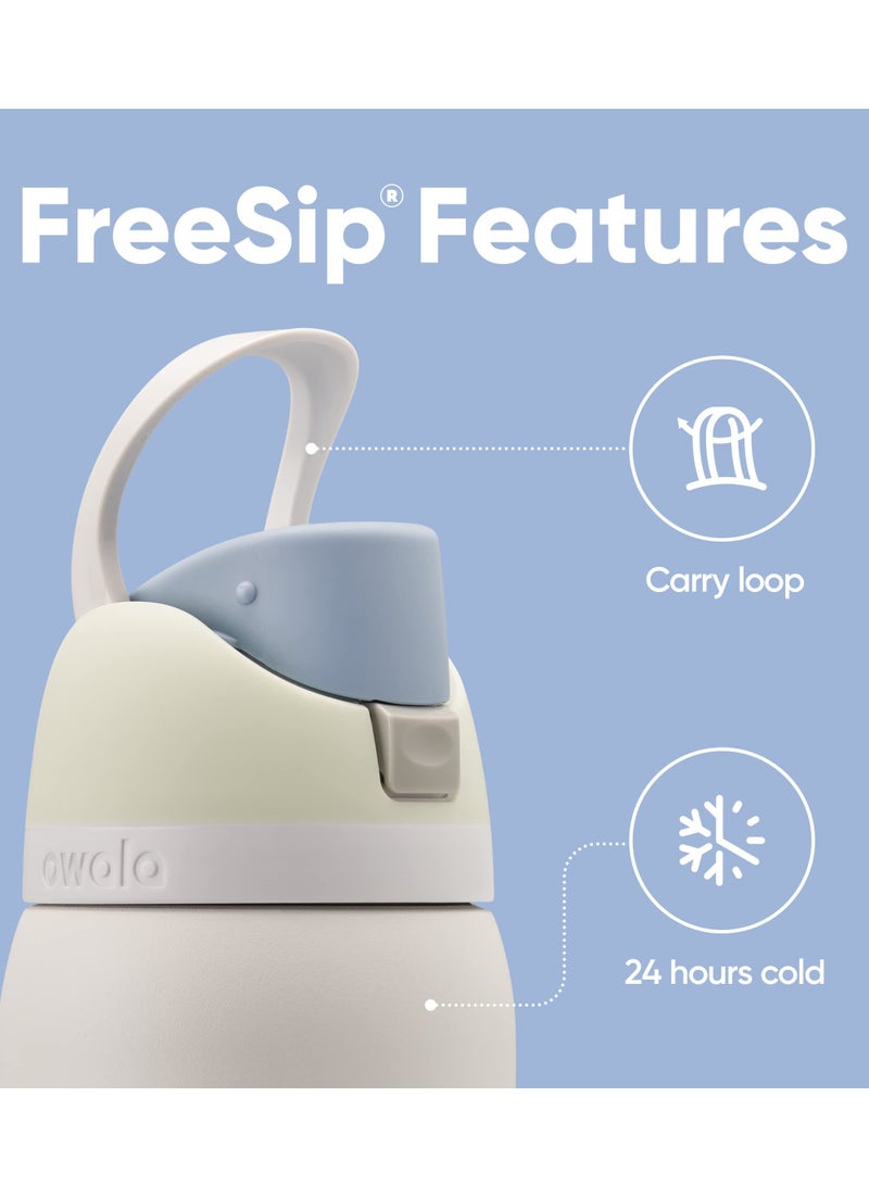 Owala Owala FreeSip Insulated Stainless Steel Water Bottle with Straw for Sports and Travel, BPA-Free, 32oz, Iced Breeze  - Image 2