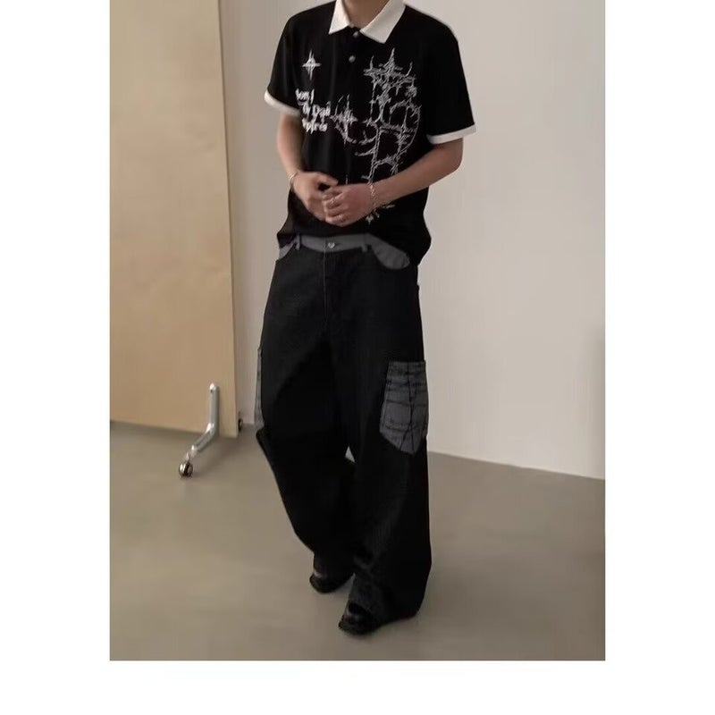 Unisex Casual Daily Denim Jeans - Image 3