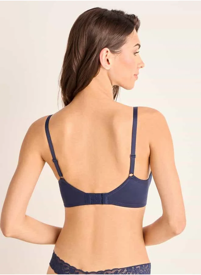 فاف Support Bra with Bow Detail and Adjustable Straps