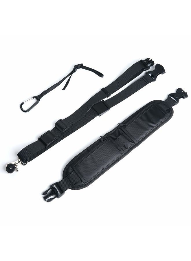 Ruittos Camera Strap, Camera Neck Shoulder Sling Crossbody Strap with Quick Release and Safety Tether Storage Pocket, Adjustable Comfortable Universal Belt for DSLR/SLR Camera, Canon, Nikon, (Black) - Image 3