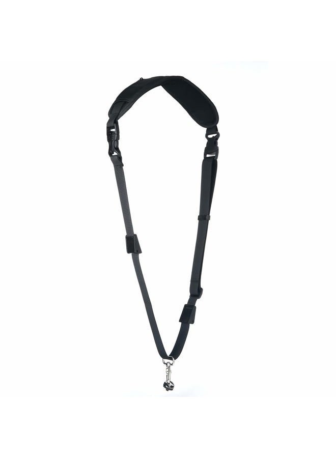 Ruittos Camera Strap, Camera Neck Shoulder Sling Crossbody Strap with Quick Release and Safety Tether Storage Pocket, Adjustable Comfortable Universal Belt for DSLR/SLR Camera, Canon, Nikon, (Black) - Image 2