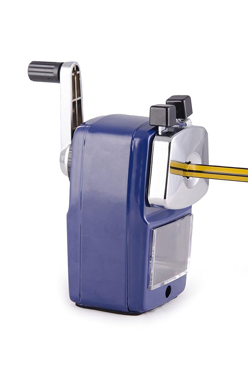 HOUSE HATCH Metal Body Pencil Sharpener, Compact & Durable for Smooth Precision Sharpening (Blue) - Image 2
