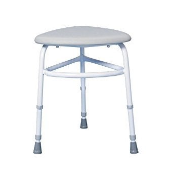 Homecraft Corner Shower Stool Shower Chair for Elderly Handicapped and Disabled Users Bath Chair for Stability and Support in the Bathroom Tripod Seat Bathroom Aid - Image 2