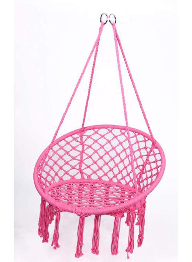 DubaiGallery Round Hammock Chair Outdoor Indoor Dormitory Bedroom Yard For Children Adult Swinging Hanging Single Safety Hammock Chair - Image 1