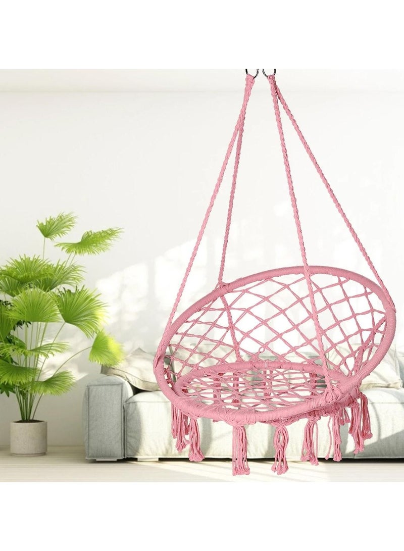 DubaiGallery Round Hammock Chair Outdoor Indoor Dormitory Bedroom Yard For Children Adult Swinging Hanging Single Safety Hammock Chair - Image 2