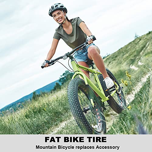 MOHEGIA Fat Tire,20x40 inch Fat Bike Tire,High-Performance and All-Terrain Folding Replacement MTB Bicycle Tire with Street or Trail Riding Black - Image 2