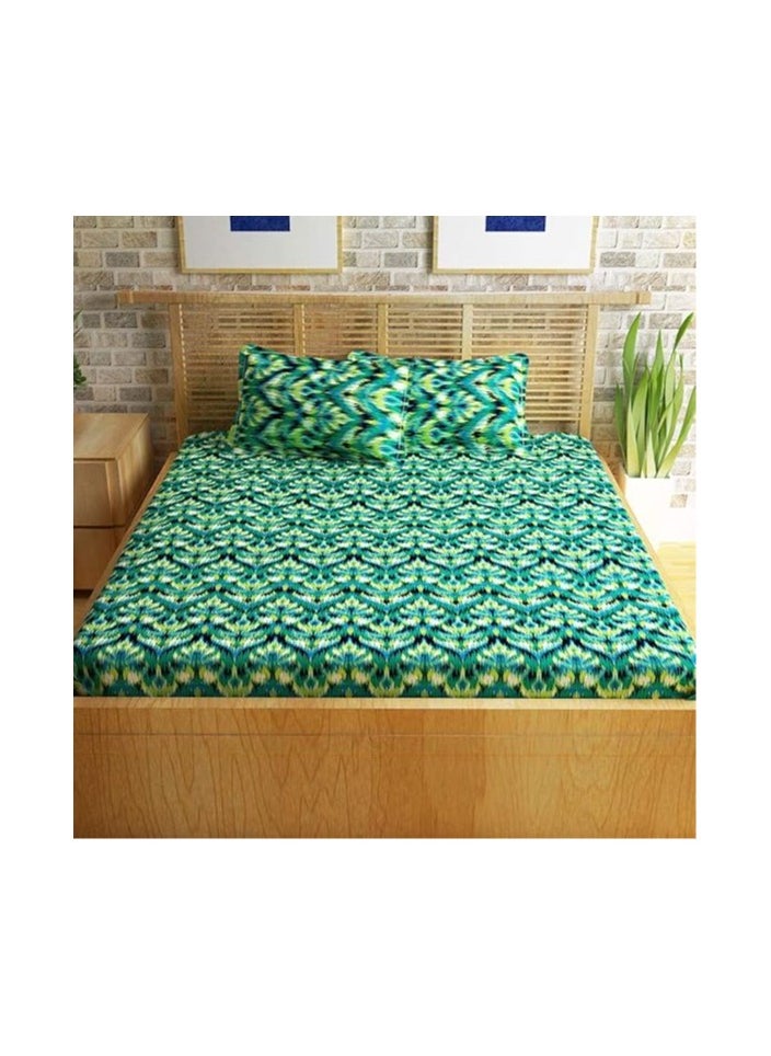 Story at Home - Story at home 152 TC 100 % Cotton Flat Double Bedsheet Set, Multi-Colour, 225 x 250 cm - Image 1