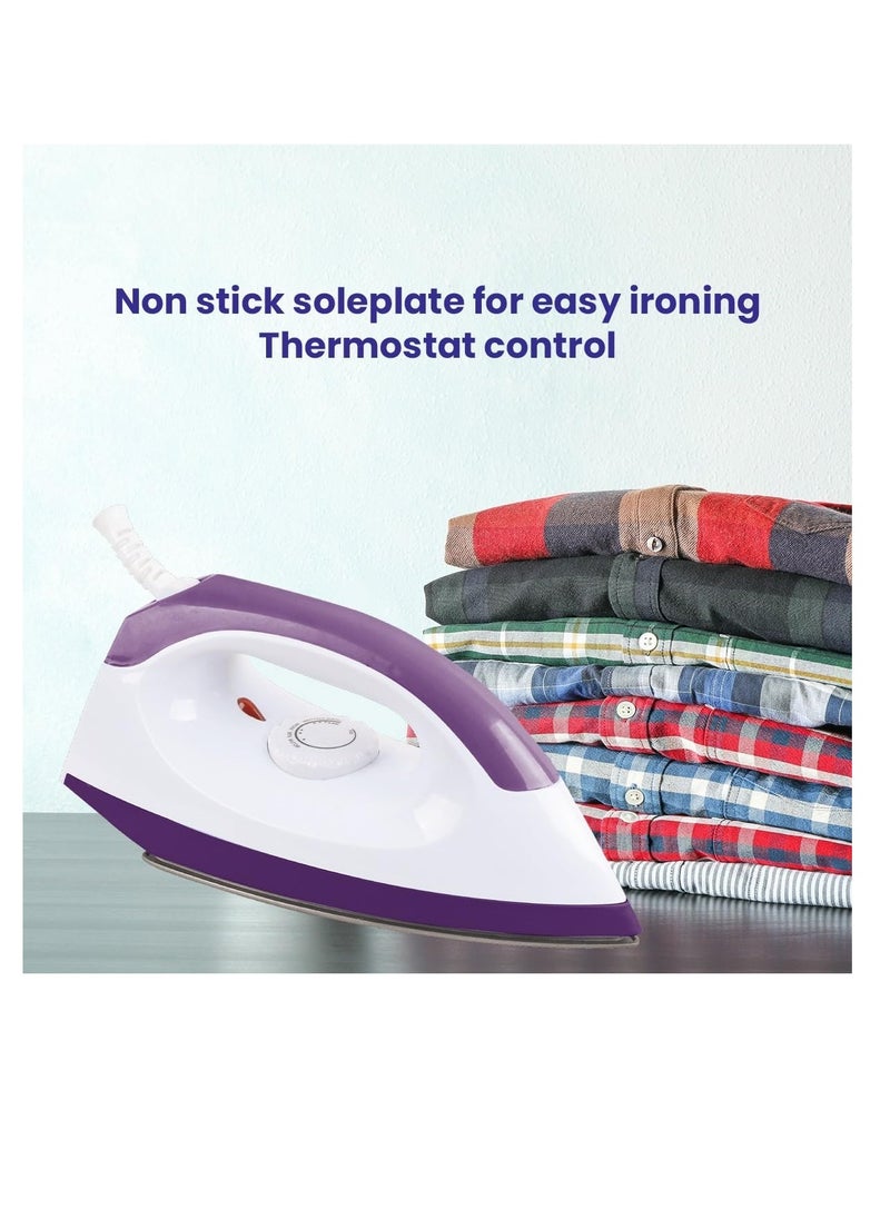 lynx - Powerful 1200W Dry Iron with Non-Stick Ceramic Soleplate, Adjustable Temperature Control, Overheat Protection, Scratch-Resistant Surface & Lightweight Design for Effortless Ironing – Best for All Fabrics – LY-IR-3011 - Image 1