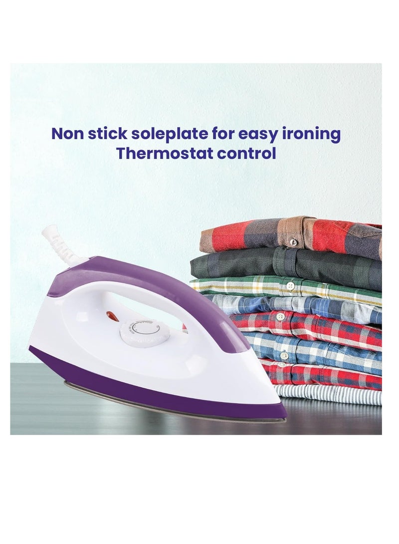 lynx Powerful 1200W Dry Iron with Non-Stick Ceramic Soleplate, Adjustable Temperature Control, Overheat Protection, Scratch-Resistant Surface & Lightweight Design for Effortless Ironing – Best for All Fabrics – LY-IR-3011 - Image 5