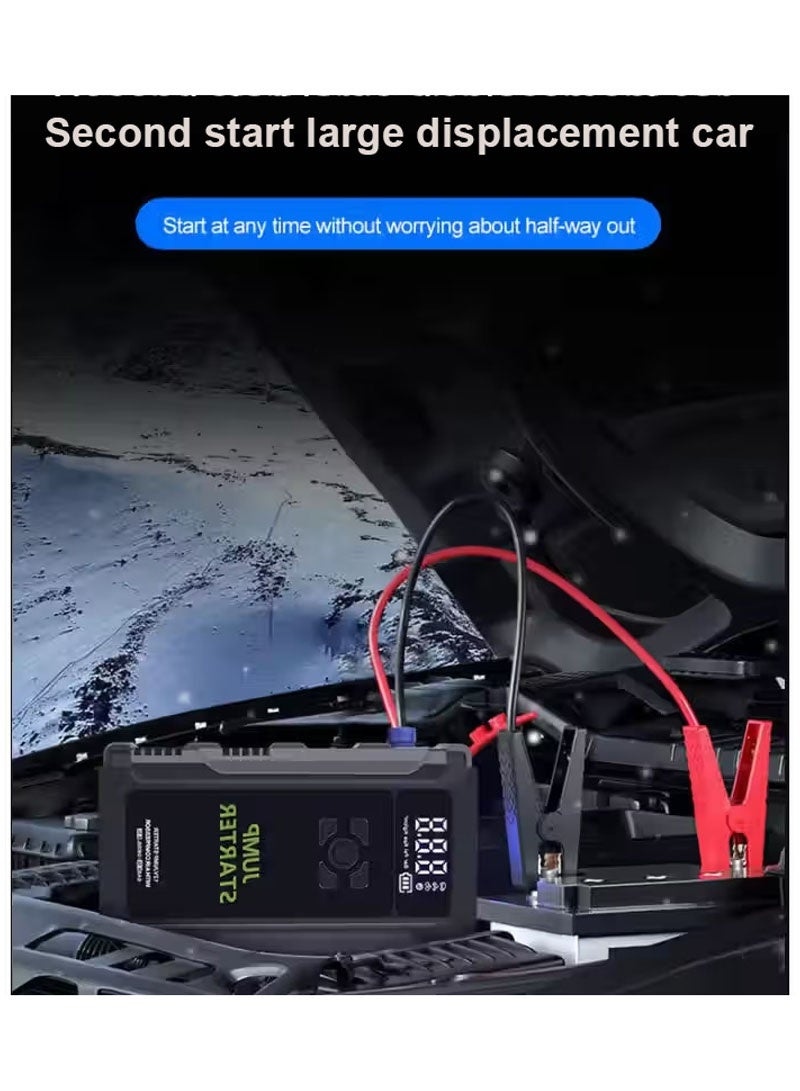 AGD Car Jump Starter Portable  with Air Pump, Emergency LED Light, and Multiple Functions – Ideal for Road Trips - Image 4