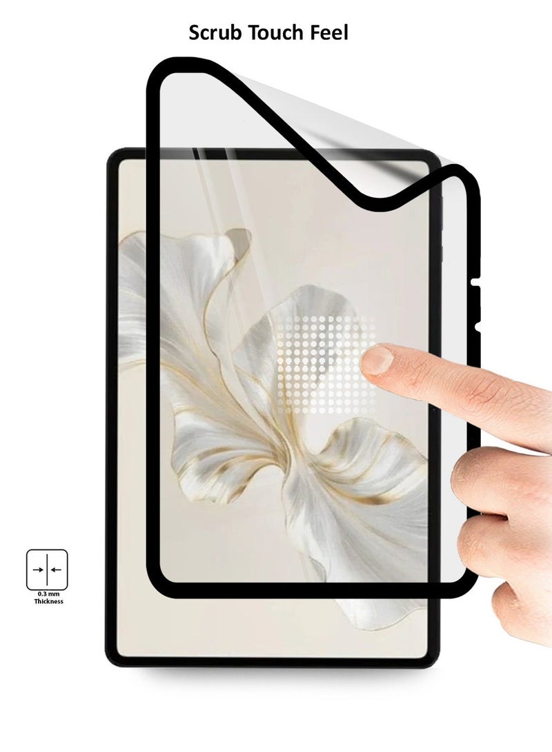 Techie حماية شاشة فيلم سيراميك غير لامع 9D لجهاز Honor Pad 9 بحجم 12.1 بوصة 2024 - درع مضاد لبصمات الأصابع، لمسة سلسة، تركيب خالي من الفقاعات - Image 3