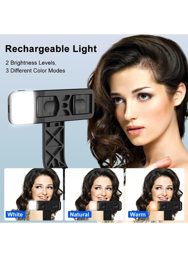 YoYoTech Selfie Stick Tripod Stand with Fill Light 104 cm/41 inch Bluetooth Extandable Selfie Stick Tripod Rechargeable Dimmable Fill Light for Youtube Vloging Live Streaming Holder Compatible for Gopro - Black - Image 3