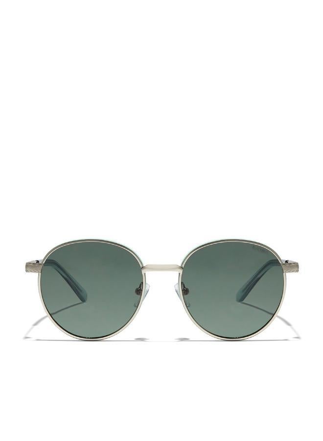 بلاك أوت "بلاك أوت فيرنس نظارة شمسية نسائية دائرية مع حماية من الأشعة فوق البنفسجية ٤٠٠ (فضي، رمادي)" - Image 1