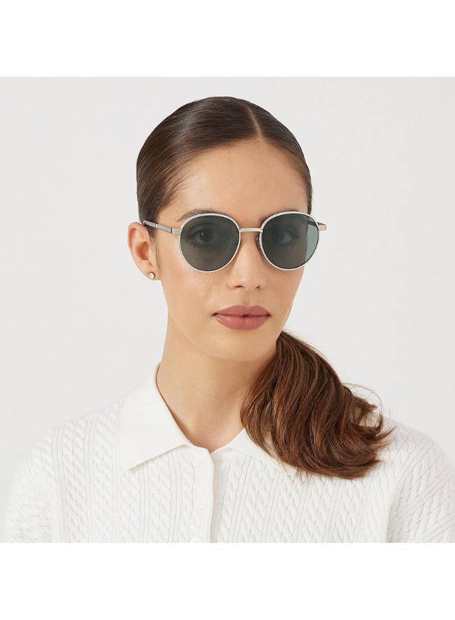 بلاك أوت "بلاك أوت فيرنس نظارة شمسية نسائية دائرية مع حماية من الأشعة فوق البنفسجية ٤٠٠ (فضي، رمادي)" - Image 4