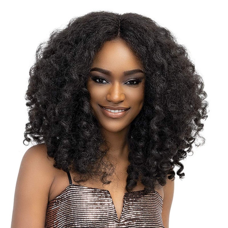 Janet Collection Natural Me Deep Part Lace Wig Zara 1B Off black