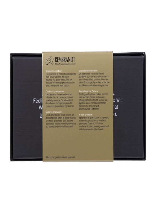 Rembrandt Watercolour Metal Granulating Set of 12 x Half Pans - Image 2