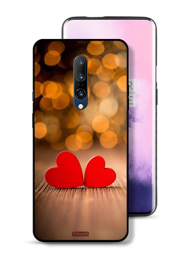 Tolwak OnePlus 7 Pro 5G Protective Case Cover Two Beautiful Hearts  - Image 1