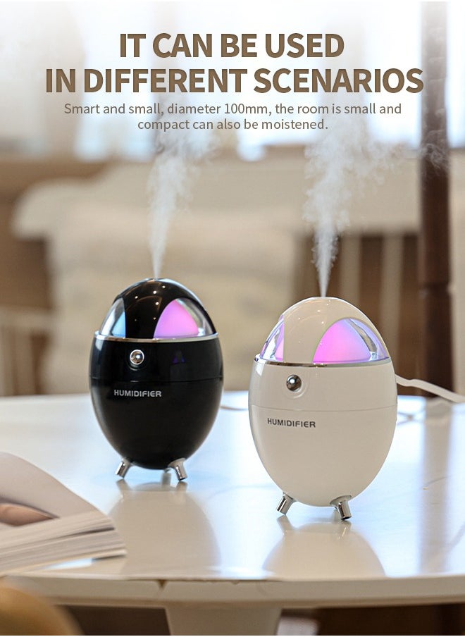 Generic - Large Capacity Humidifier with Colorful Night Light, Ultrasonic Vibration Technology, Ultra-Quiet Operation Without Disturbing People, 350ML - Image 1