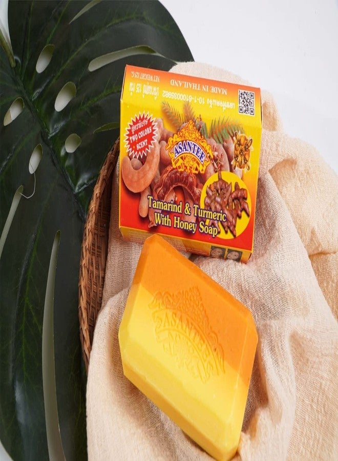 ASANTEE Tamarind and Turmeric with Honey Cleansing Soap Pack of 6 - Image 3