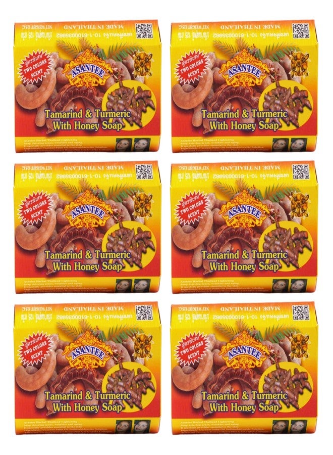 ASANTEE Tamarind and Turmeric with Honey Cleansing Soap Pack of 6 - Image 2