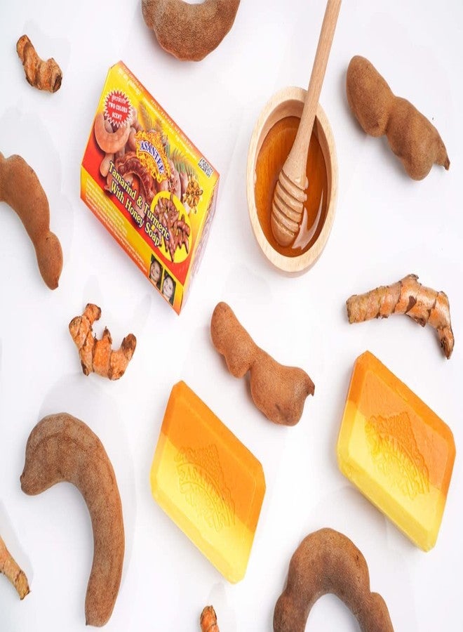 ASANTEE Tamarind and Turmeric with Honey Cleansing Soap Pack of 6 - Image 4