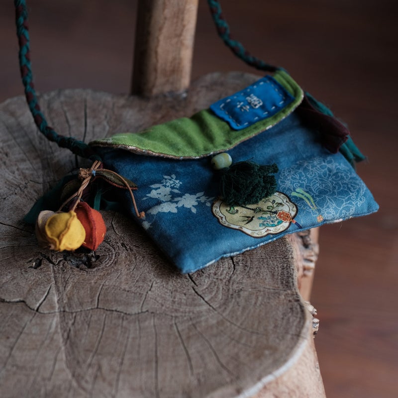 Retro Patchwork Cotton Crossbody Bag SC186 - Image 3