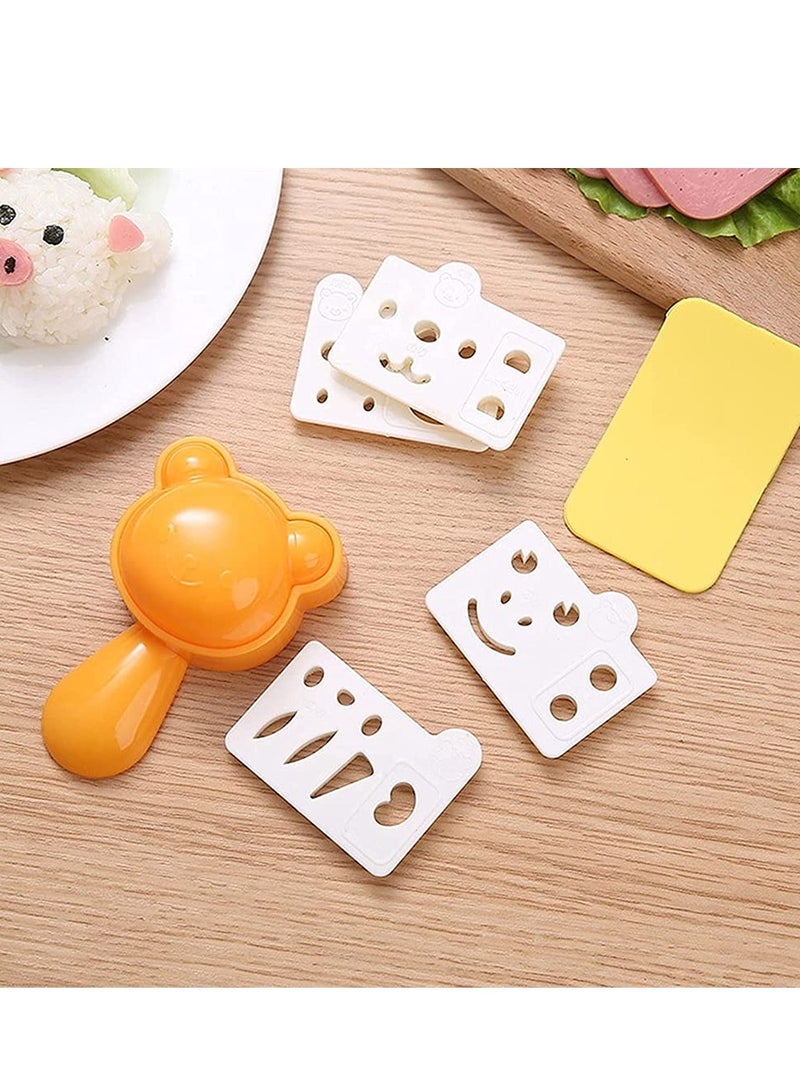 Zikra Onigiri Rice Ball Mould for Kids Animal Sushi Shaper Accessories Kitchen Tools with Nori Sea Punch Cutter - Image 2