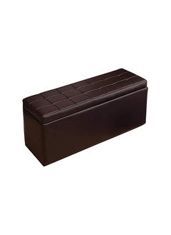 Foot Stool Rest Ottoman Storage Boxes Rectangle Stools Chair Living Room Bedroom Vintage Seat Stool Pouffe Chair (Coffee color-70 * 30 * 35cm, Rectangle)
