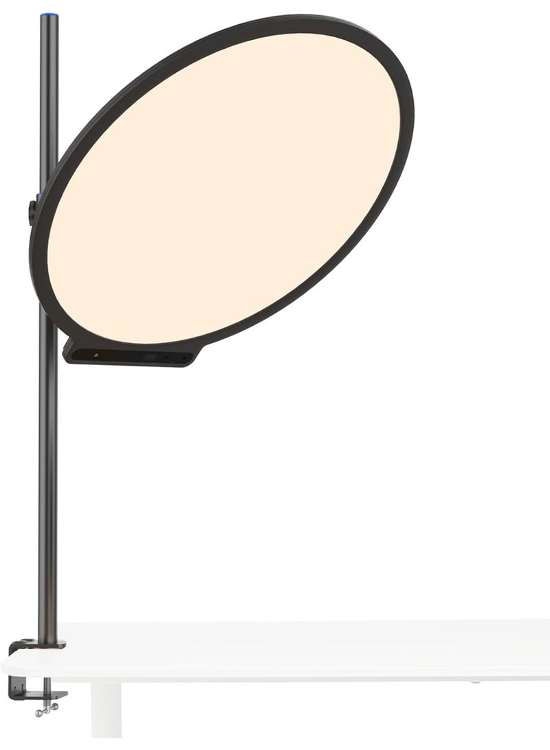 Aputure Amaran Verge Max 22in Bi-Color LED Light Panel for Content Creators Vloggers with USB-C PD, 2700-6500K Adjustable, CRI 96 TLCI 98, Desk Clamp Stand, 65W Adapter, App Control (Charcoal) - Image 2