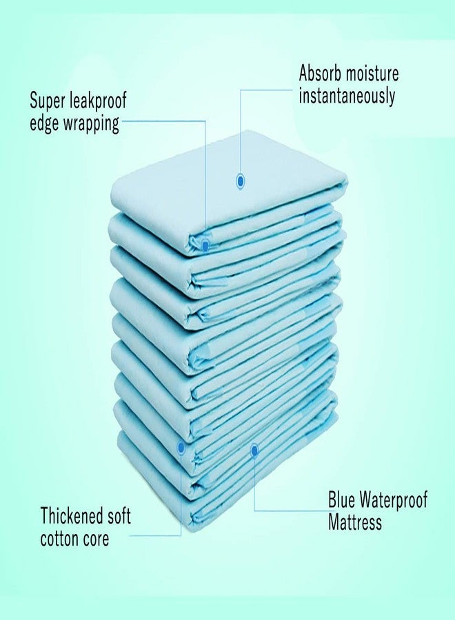 UHENG Disposable Premium Underpads by Hamazz Healthcare, 60x90 cm, Large, Leak-Proof & Super Absorbent, with 4 Corner Adhesive Silicone Release Tape, 20 Count, for Incontinence, Pets, Elderly and Baby - Image 2